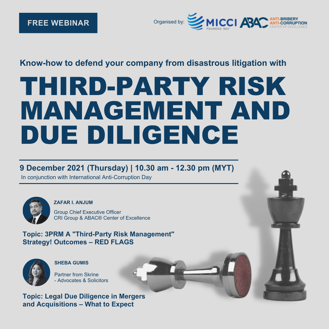 [ABAC WEBINAR] ‘Know-how to defend your company from disastrous litigation with Third-party Risk Management and Due Diligence’