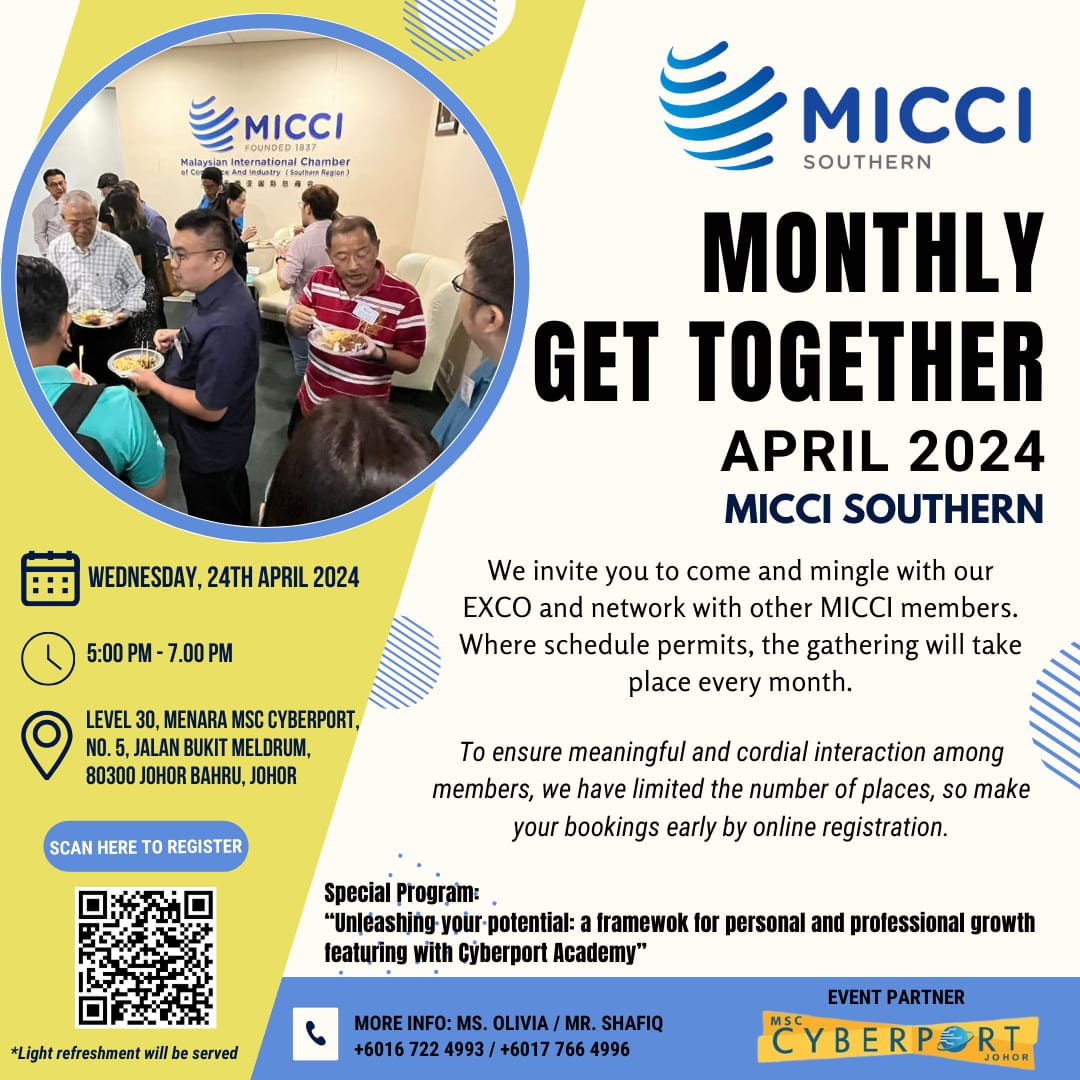 MICCI SOUTHERN REGION - MONTHLY GET TOGETHER APRIL 2024
